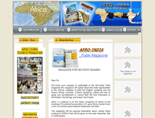 Tablet Screenshot of afro-indiatrade.com